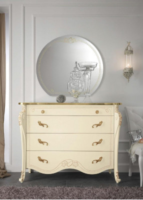 Commode Beige Buffet Style Mobilier en bois Commodes neuves Design de meubles italiens