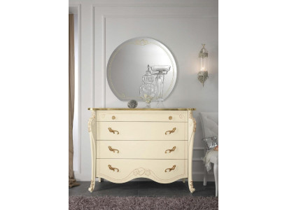 Commode Beige Buffet Style Mobilier en bois Commodes neuves Design de meubles italiens