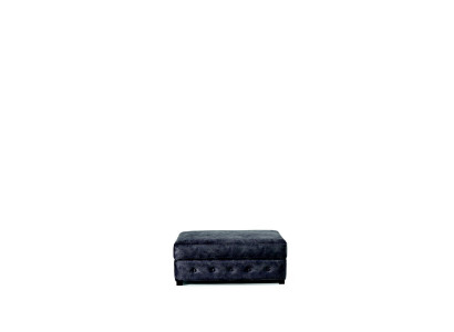 XXL Club Pufa Repose-pieds Club Lounge Tabouret Ottoman en cuir Textile Designer