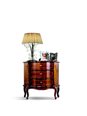 Meuble de rangement italien Commode Armoire Marron Meubles en bois de luxe Style baroque