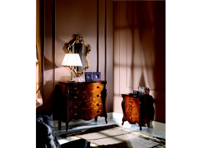 Meuble en bois de style italien de luxe de couleur brun Design commode Commode