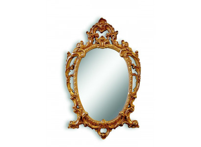 Classique r grand Miroir Miroir mural Miroir suspendu Bois Or Portemanteau 64x104cm