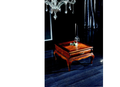 Bois meubles italiens style baroque brun de luxe Table basse Table de salon nouveau