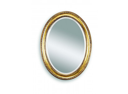 Méduse Miroir ovale Design de salle de bain Miroir mural rond Cadre en bois baroque rococo rond