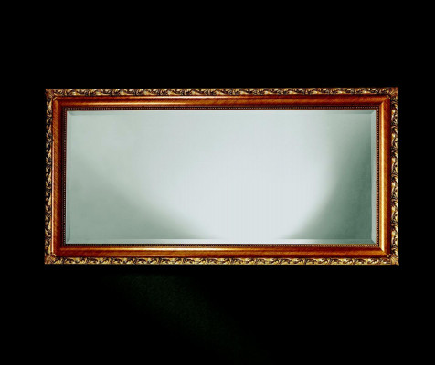 Miroir Bois véritable Cadre en bois fait main Miroir mural Cadre en bois 181x91 Baroque