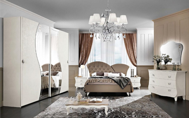Conception de meubles Lits Meubles Italie Lit Lit double Bois naturel Chambre en bois