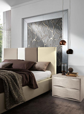Lit Lit double Cadre de lit et sommier Lits Doubles de luxe en bois Design en cuir