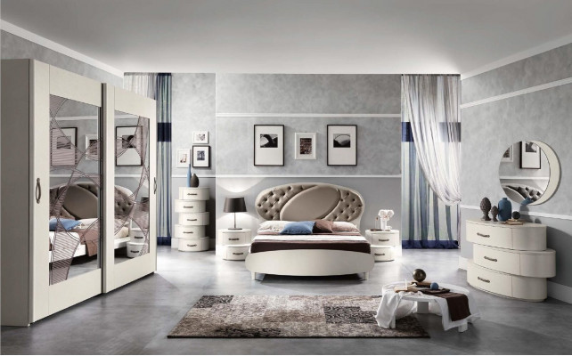 Chesterfield Lit double Cadre de lit e Lits Lit rembourré Mobilier de luxe Italie