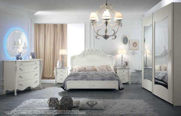 Lit Chambre Lits Lit double Bois Luxe Mobilier Design Classique Hôtel
