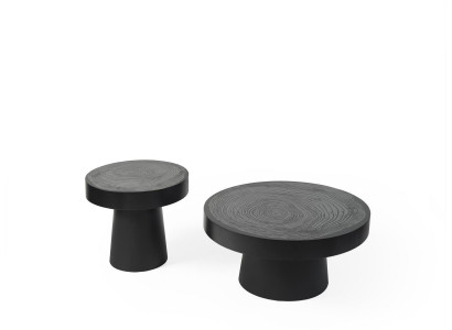 Table basse ronde ensemble de 2 pièces. Table d'appoint Tables de chambre Design