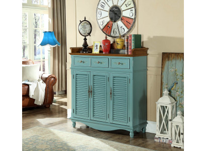 Véritable commodes en bois Bleu e Armoires Buffet Buffet Étagère Commode