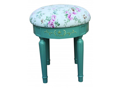 Tissu de siège de designer Tabouret Rembourrage de siège Tabouret Tabouret Textile Bois Style Maison de campagne