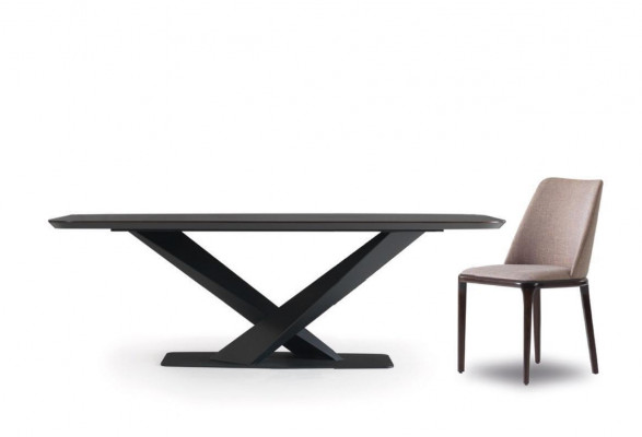 Table de salle à manger Table 4x Chaises Buffet Miroir 7 pièces Ensemble du groupe de design