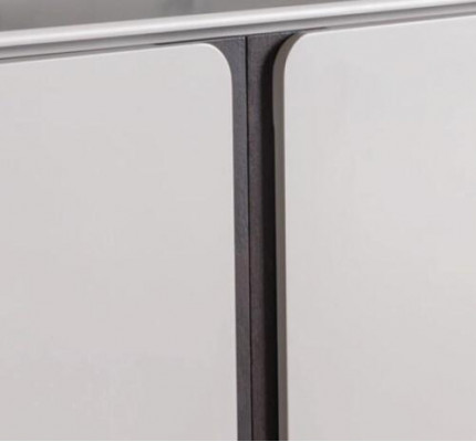 Salon Buffet Miroir Groupe de Luxe Ensemble 2 pièces gris Nouveau