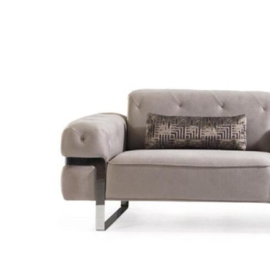 Ensemble de canapés 3 places en tissu 3x table basse design Canapé rembourré Sofas