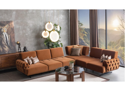 Paysage de vie Canapé Canapé en forme de L Suite de canapés Design Canapés modernes Canapé d'angle