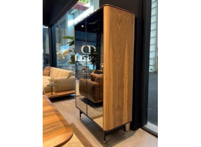 Vitrines armoire de bar en verre Armoire Armoires murales Étagère en bois Salon