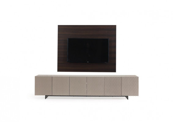 Meuble TV de luxe Meuble TV Buffet Table basse Mur TV 3 Pièces