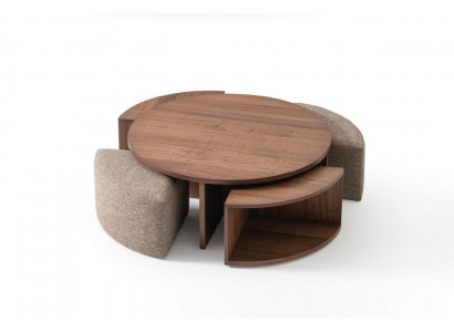 Table basse Table basse Salon brun design de luxe tables en bois table