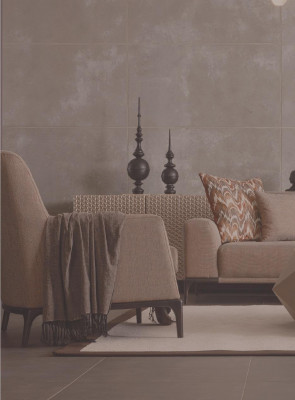 Salon Fauteuil Design Canapé Luxe Rembourrage Moderne Marron Bois Textile