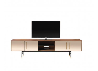 Lowboard Meuble TV Étagère Buffet marron Meuble TV Design Luxe Meuble en bois 260cm