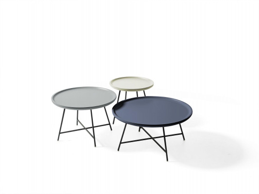 Tables basses Table d'appoint Table basse en bois Ronde 3 pcs. Tables en bois