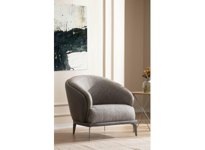 Fauteuil une place de luxe 1 siège gris tissu de siège nouveau