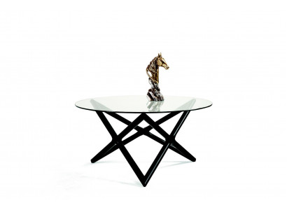 Table basse de salon, design moderne de luxe en verre.