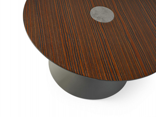 Tables d'appoint en bois de chêne massif Table basse Ronde design Table à café de luxe Nouvelle