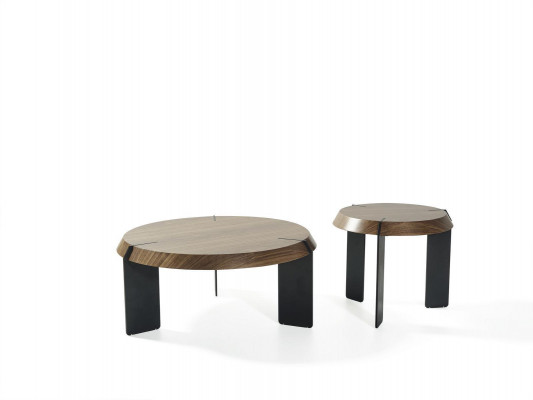 Tables basses rondes de luxe en design marron Table basse Salon nouveau