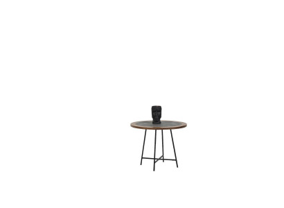 Table basse Design Bois Ronde Marron Table d'appoint Tables de salon neuves