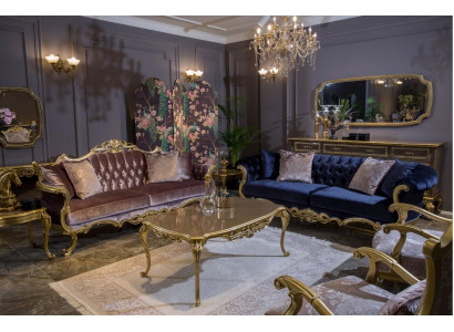 Ensemble de canapé de luxe 3+3+1+1 table basse table d'appoint ensemble fauteuil 6 pièces.