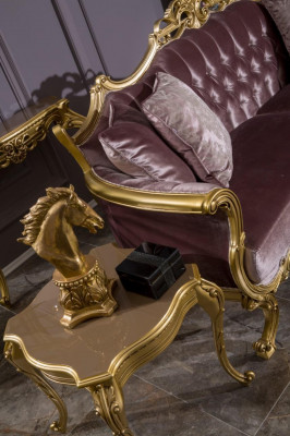 Ensemble de canapé de luxe 3+3+1+1 table basse table d'appoint ensemble fauteuil 6 pièces.