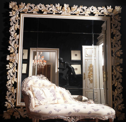 Miroir mural fait main cadre en miroir cadre sculpté cadre doré classique