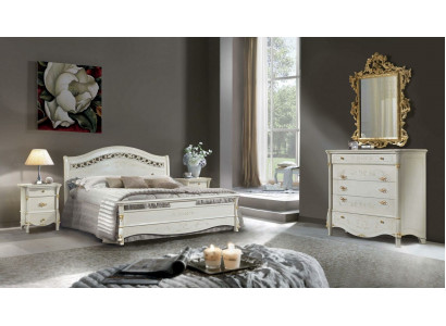Chambre 5 pièces. Ensemble lit 2x Table de chevet Console Lits Doubles Hôtel Rembourrage