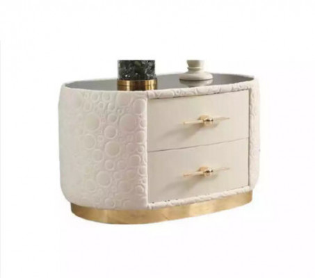 Table de chevet moderne Table d'appoint Blanche Design Table de nuit Console de nuit Mobilier neuf