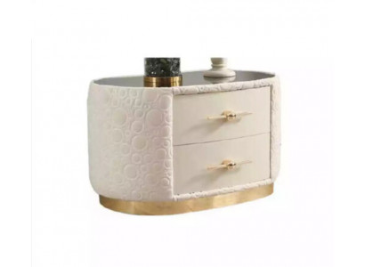 Table de chevet moderne Table d'appoint Blanche Design Table de nuit Console de nuit Mobilier neuf