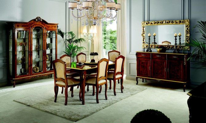 Ensemble complet Table à manger 6 chaises Salle à manger Suite Ess Groupe Table Mobilier 7 pièces