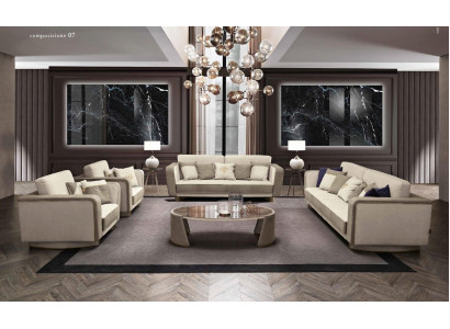 Ensemble de canapé 3+2 places Design Canapés Rembourrés Canapés de Luxe Relaxation Moderne Nouveau