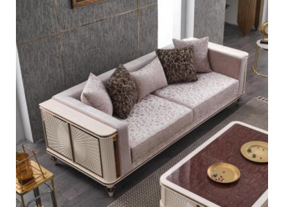 Luxury Sofa Modern Couch 3 Seater Salon Design 240cm Ameublement en tissu