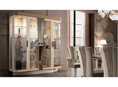 Vitrines Salon Armoires Buffet Armoire Classique Vitrine Étagère Verre neuf