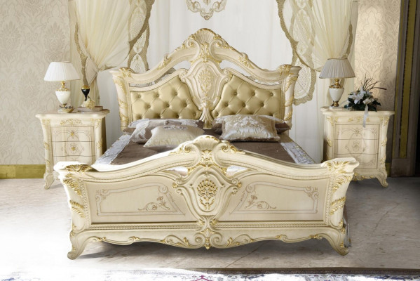 Chambre Luxe Lit Table de chevet Commode Ensemble complet Mobilier Hôtel