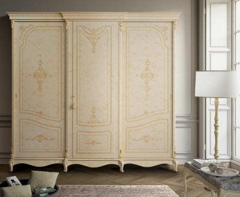 Armoire Armoire Style Baroque Mobilier Classique Armoires de Chambre Bois