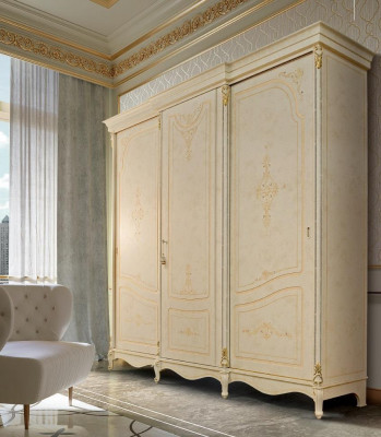Armoire Armoire Style Baroque Mobilier Classique Armoires de Chambre Bois
