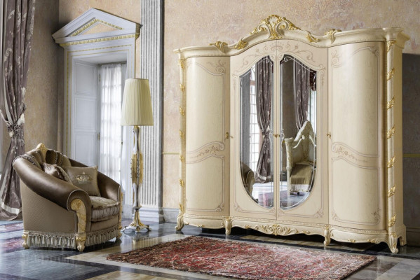 Meubles de chambre Italie Armoire en bois Armoire en bois massif