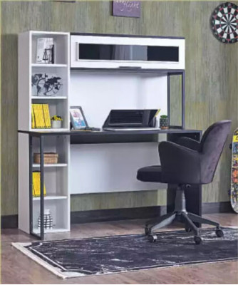 Chambre d'enfants Mobilier de chambre à coucher Chambre complète Chambre de jeunes Noire Blanche 3 pièces.