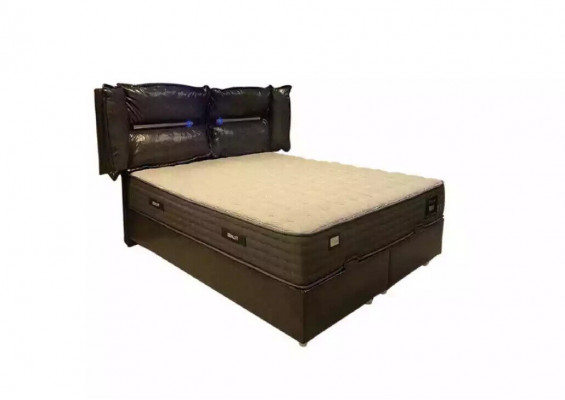 Lit design en bois double luxe mariage moderne cadre d'hôtel chambre de couchage lits