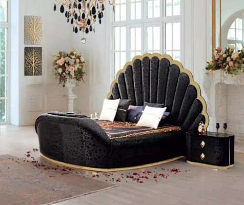 Chambre à coucher Lit 2x Tables de chevet Lits de luxe Ensemble de meubles complet 3pcs. neuf