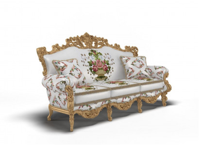 Conception classique Rembourrage Canapé de siège de luxe en velours Textile 3 places Nouveaux meubles
