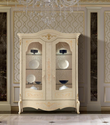 Vitrine de luxe Armoire de présentation Vitrines classiques Armoires de salle de séjour Buffet en bois neuf